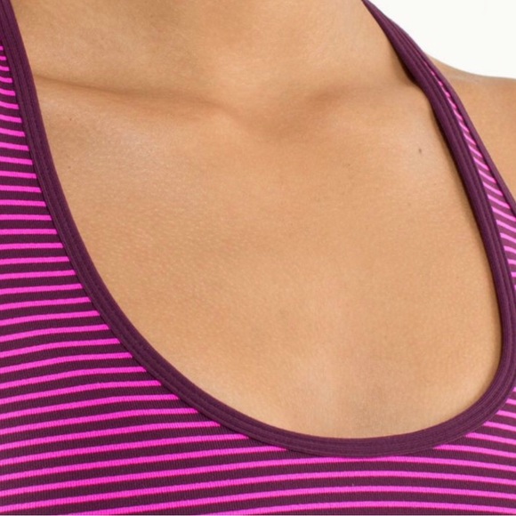 Lululemon Cool Racerback Hyperlight/Raspberry Glo light. Size 4 - Picture 5 of 6